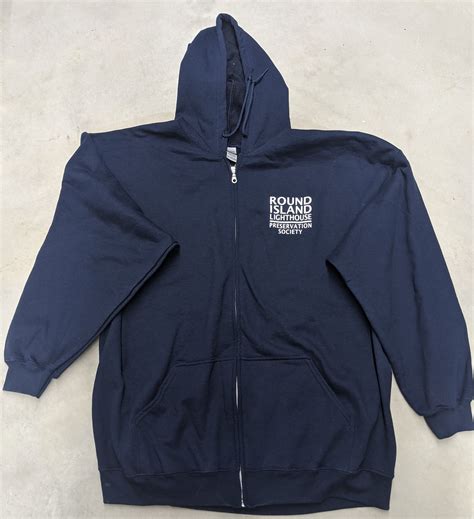 Zip up Hooded Sweatshirt -Navy Blue