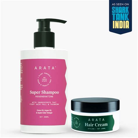 Daily Nourishment Combo - Super Shampoo 300ml + Cream 100g – Arata