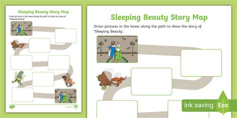Sleeping Beauty Story Map Activity - Twinkl