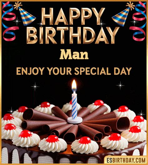 Happy Birthday Man GIF 🎂 Animated Images, Wishes & Music 【27 GIFs】