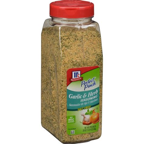 Amazon.com: McCormick Perfect Pinch Garlic & Herb Seasoning, 19 oz ...