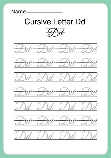 Cursive Writing Worksheets From A to Z with Free PDF