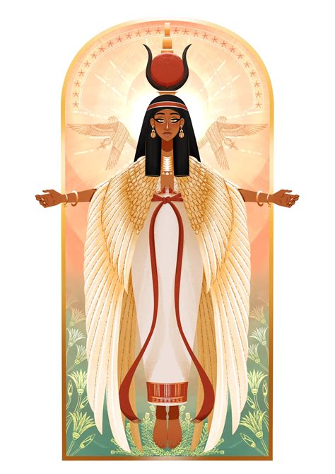 Isis, Egyptian goddess by Sanio Digital Art : r/ImaginaryMythology