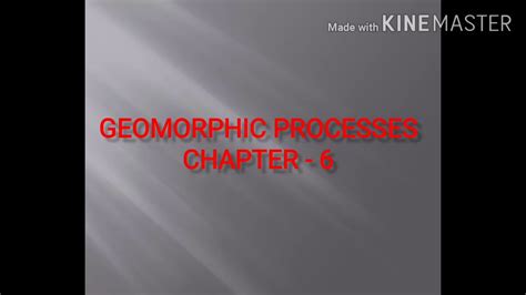 Chapter 6 Geomorphic Process 的图像结果