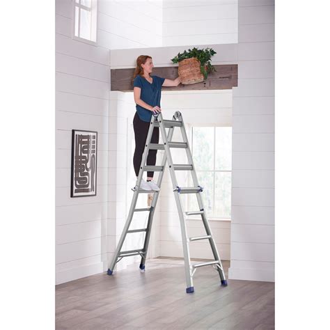 Cosco Articulating Multi-Position Ladder, 18ft., Model# 20918T1ASN ...