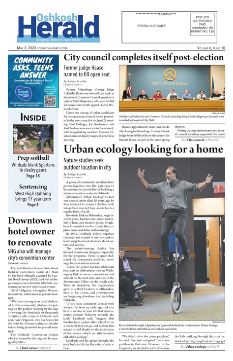 May 3, 2023 Oshkosh Herald - Oshkosh Herald