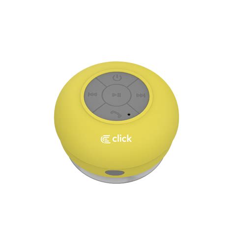 Bluetooth zvucnik Click BS-R Waterproof Shower zuti - Mob-Shop