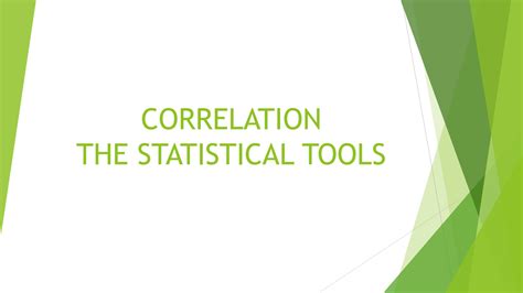 Statistical Correlation Tools 的图像结果
