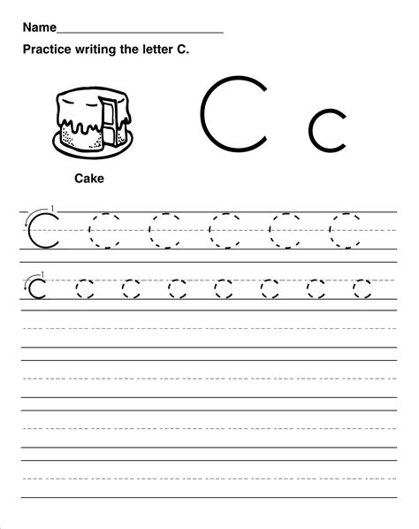 Free Printable Letter C Worksheets
