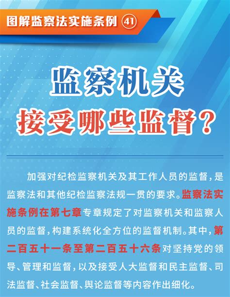 图解监察法实施条例丨监察机关接受哪些监督