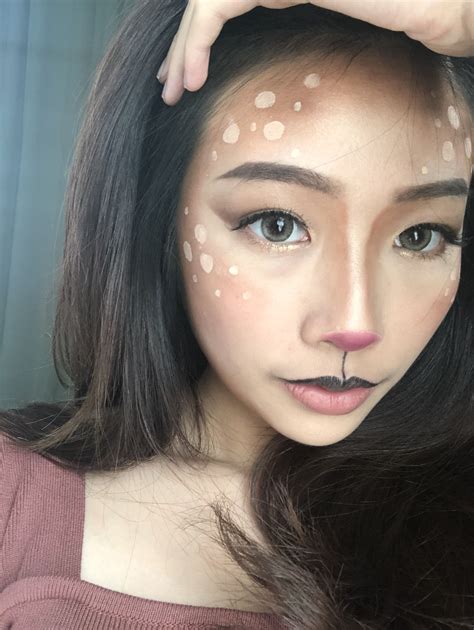 Deer Makeup Look #halloweenmakeup #makeup #deermakeup | Макияж, Олень