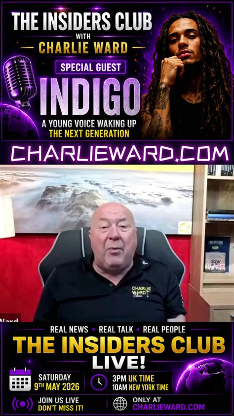 Shared post - 🚨 THE INSIDERS CLUB THIS SATURDAY 🚨 Charlie Ward welcomes ...