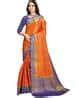 Buy Orange Sarees for Women by TRUNDZ Online | Ajio.com