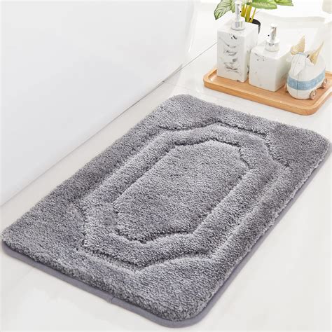 Amazon.com: BEQHAUSE-Bathroom-Rugs-Soft& Absorbent-Non-Slip-Bath Mats ...
