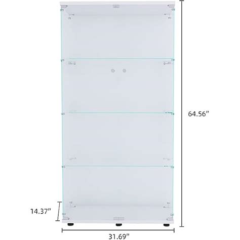 Two-door Glass Display Cabinet with Lockable Door | Ubuy India