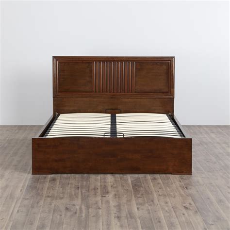 Buy Takeshi Stallion King-Size with Hydraulic Storage - Brown from Home ...
