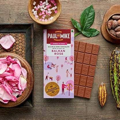 Paul & Mike DARK BALKAN ROSE CHOCOLATE Bars Price in India - Buy Paul ...