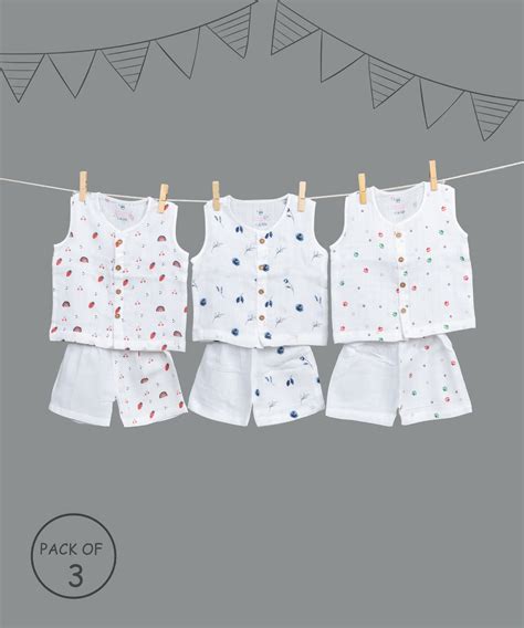 Muslin combo19 (pack of 3) | Kiddie Bunch