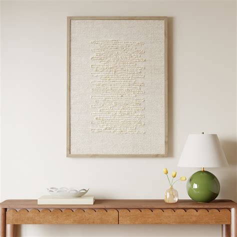 Amber Lewis x Loloi Mendocino Beige / Ivory 2'-6" x 3'-6" Wall Art ...