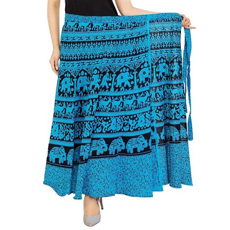 Buy Payuri Fashion Women's Combo Jaipuri Maxi Skirt, Sanganeri Print ...