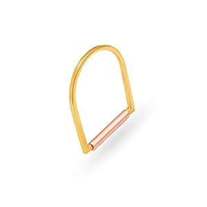 Mia by Tanishq 14KT 2 Colour Gold Ring for Women : Amazon.in: Fashion