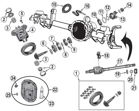 Image result for Exploded View Dana 60 Front Axle