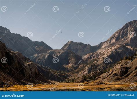 Beautiful Landscape of the Rocky Sierra Nevada Mountain Range at Soft ...