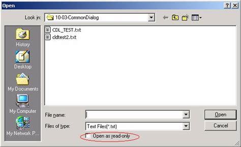 The Common Dialog Control