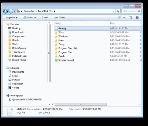 Image result for How to Create Temporary File in Toad