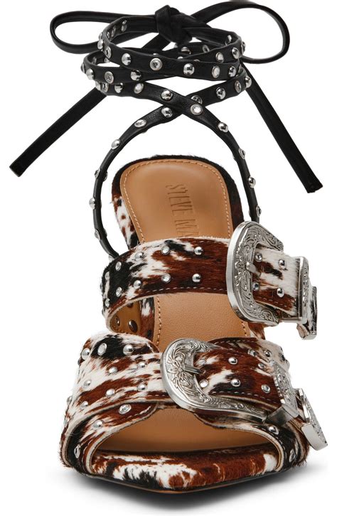 Steve Madden Saddle Embellished Ankle Strap Sandal (Women) | Nordstrom