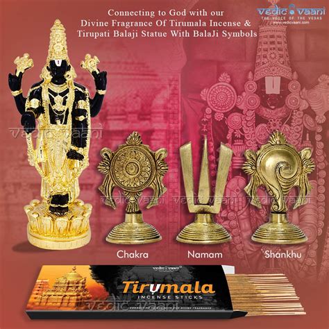 Vedic Vaani Tirupati Balaji Black Statue in Polyresin with Panchajanya ...