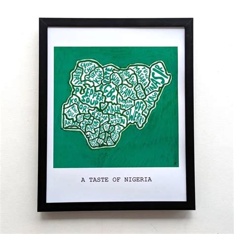 Nigerian food poster - The Wee Shed
