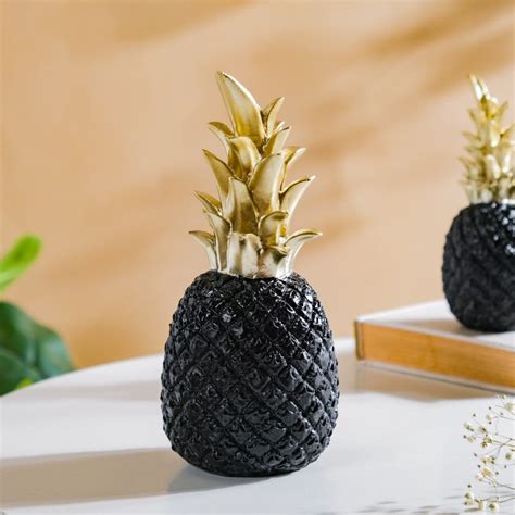 Pineapple Decor Black Medium Online - Premium Decor Object | Nestasia