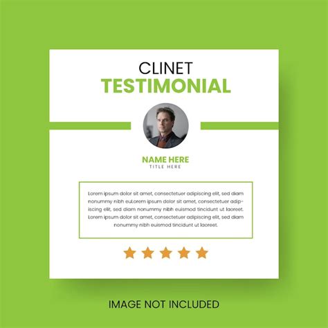 Client or customer testimonial social media post design customer ...