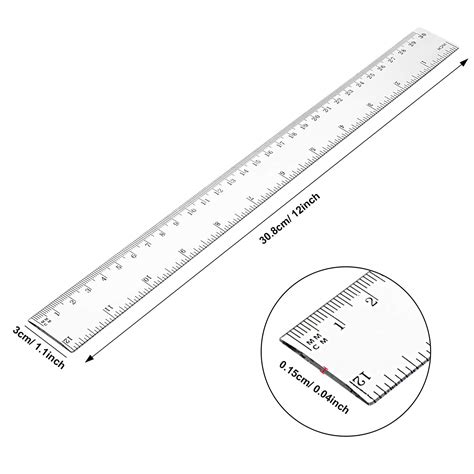 EBOOT 20 Pack Clear Plastic 12 Inch Straight India | Ubuy