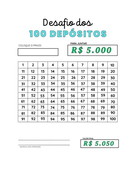 Desafio financeiro em 2025 | Desafio dinheiro, Desafio de poupar ...