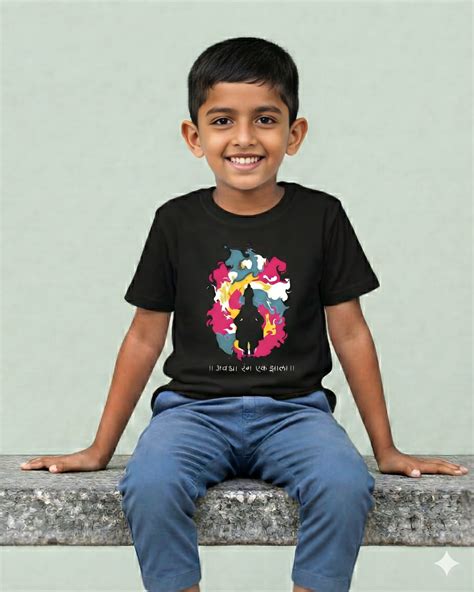 Avagha Rang - Black - Unisex Kids T-shirt – Adimanav Studios