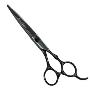 Acee Professionals 6.5 inches Onyx Black Barber Scissor with Leather ...