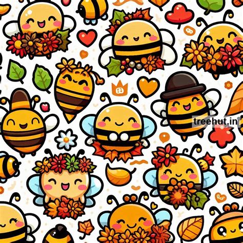 Printable Fall Bees Stickers and 20 Bees Craft Activities for Kids ...