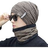 Buy Alexvyan Light Brown NC Ultra Soft Unisex Woolen Beanie Cap and ...