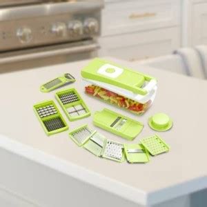 Lucifer 12 in 1 Quick Dicer Vegetable & Fruit Chopper Vegetable Grater ...