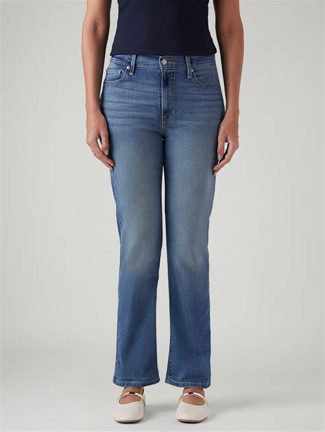 Women's Blue Wedgie Straight Fit High Rise Jeans – Levis India Store