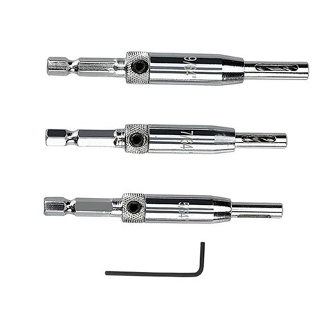 CALANDIS® 3X Hss Door Window Cabinet Self Centering Hinge Drill Bit for ...