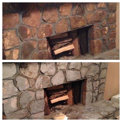 How To Chalk Paint Stone Fireplace at Alice Garton blog