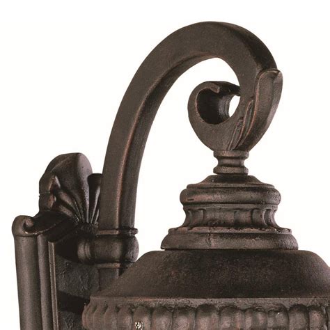 Buy Commons 1-Light Rust Outdoor Wall Light Sconce Lantern with Seeded ...