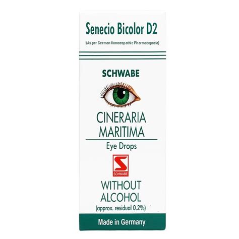 Cineraria Maritima D2 Eye Drops – Alcohol-Free Relief for Digital Eye ...