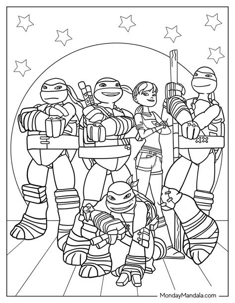 Free Coloring Pages Ninja Turtles