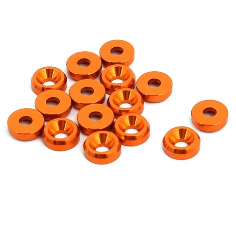 STORE99® M2 Aluminium Alloy Cup Head Engine Bay Bumper Washer Orange ...