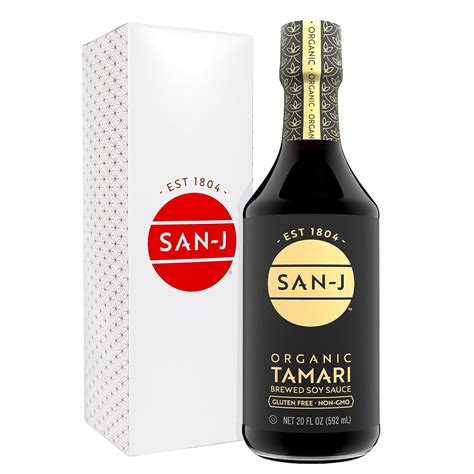 Amazon.com : San-J - Organic Gluten Free Tamari Soy Sauce - Specially ...