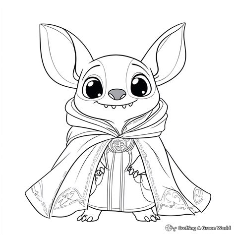 Printable Stitch Halloween Coloring Pages